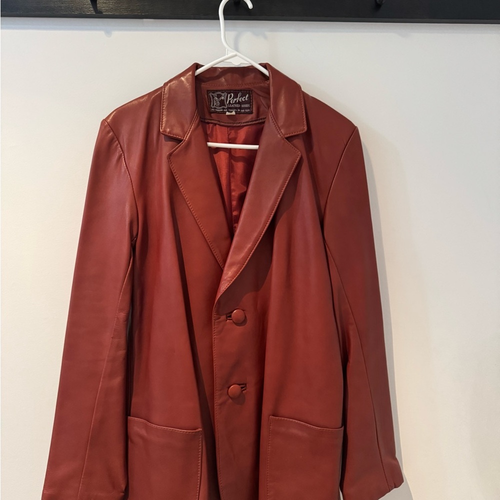 Women's 100% Red Leather Jacket